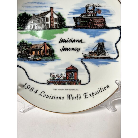 1984 Louisiana World Exposition Commemorative Plate - Picture 2 of 15
